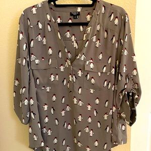 {torrid} grey + penguin pattern Harper